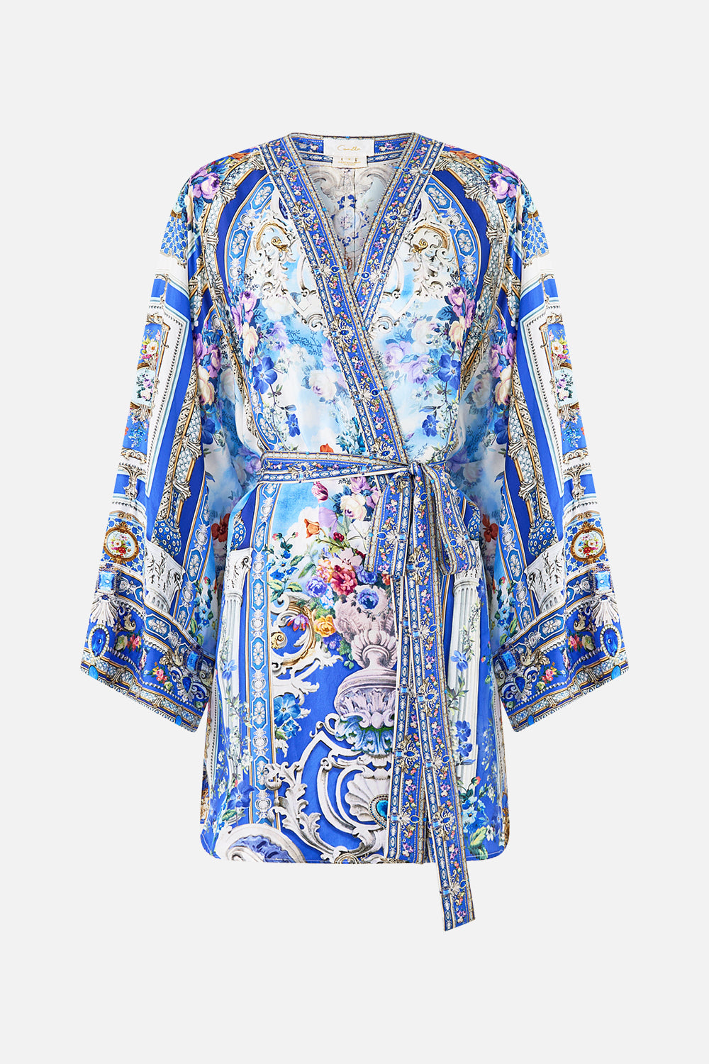 The CAMILLA SHORT KIMONO WRAP OTTOMAN OPULENCE