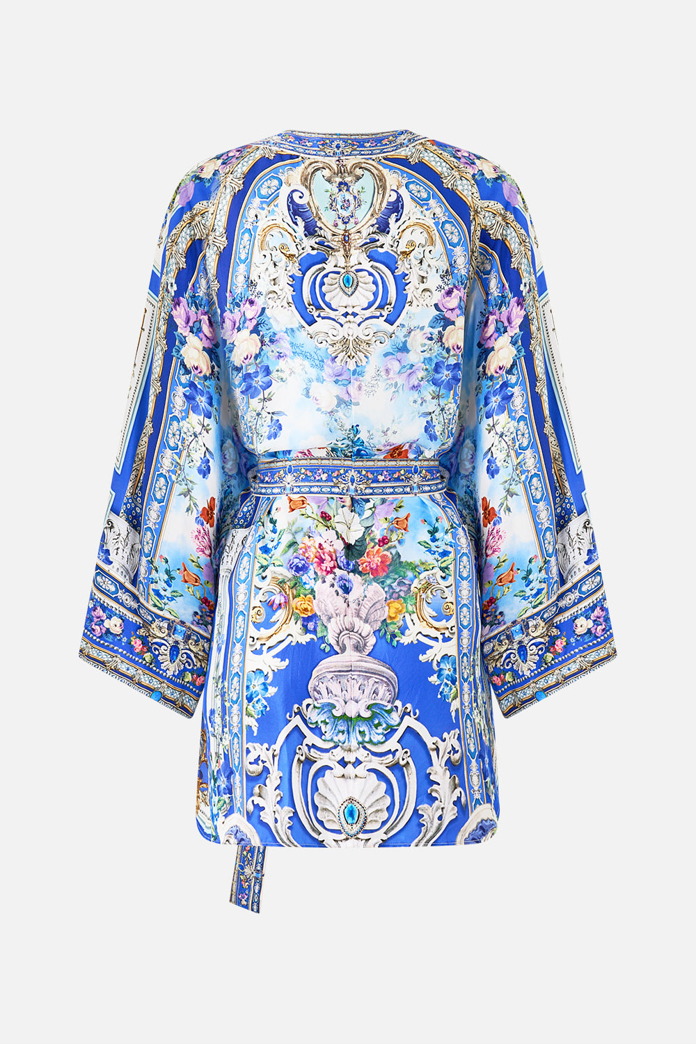 The CAMILLA SHORT KIMONO WRAP OTTOMAN OPULENCE