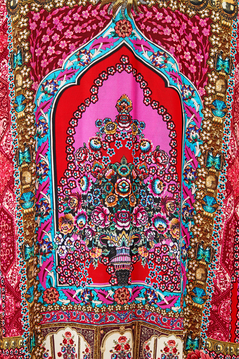 DEEP COWL PLUNGE DRESS HEIRLOOM EMPIRE