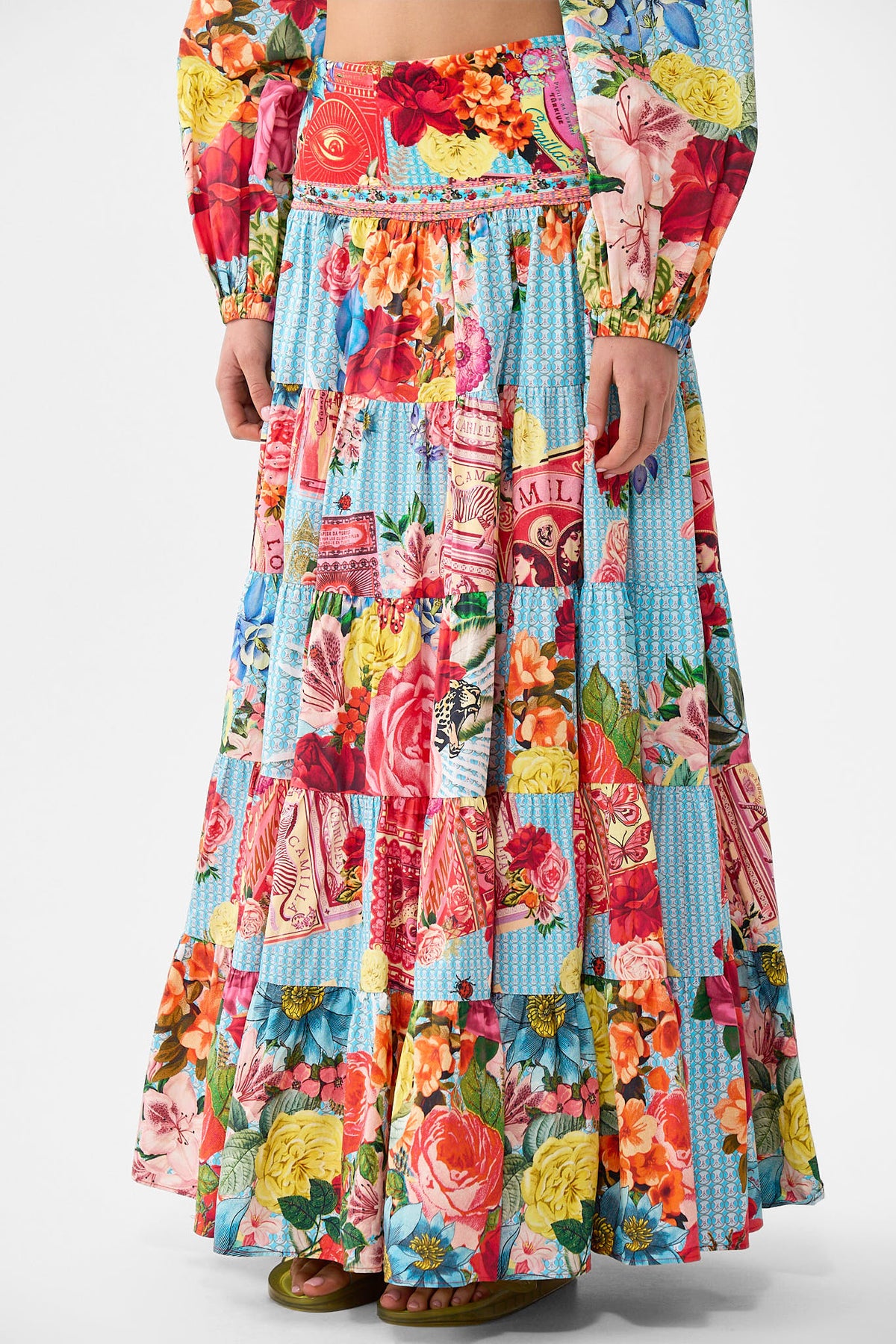 JERSEY SPLICED TIERED SKIRT PAPERS AND CURIOUS CAPERS