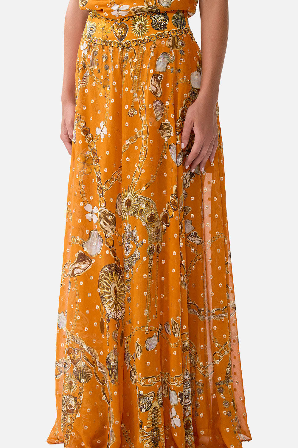 The CAMILLA SHEER WIDE LEG PANT TALISMANS OF TURKIYE