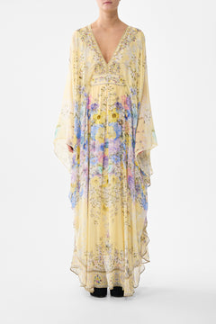 LONG KAFTAN WITH WAIST DETAIL DARLING BUDS