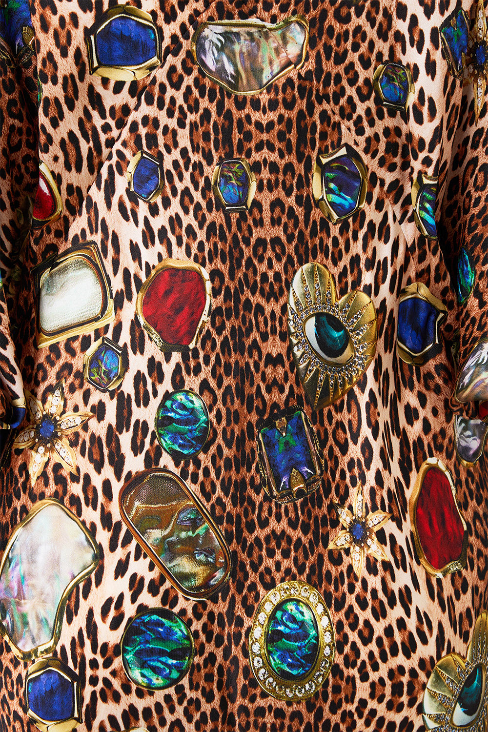 PLUNGE NECK DRAPED SHOULDER DRESS NAZAR NIRVANA