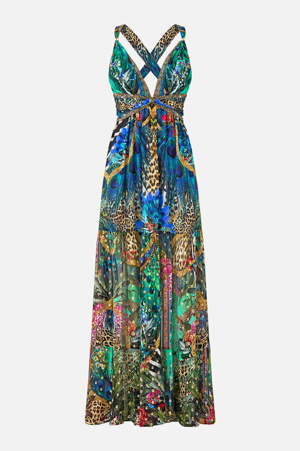 BEAD STRAP GATHERED PANEL DRESS ANIMAL ALCHEMY