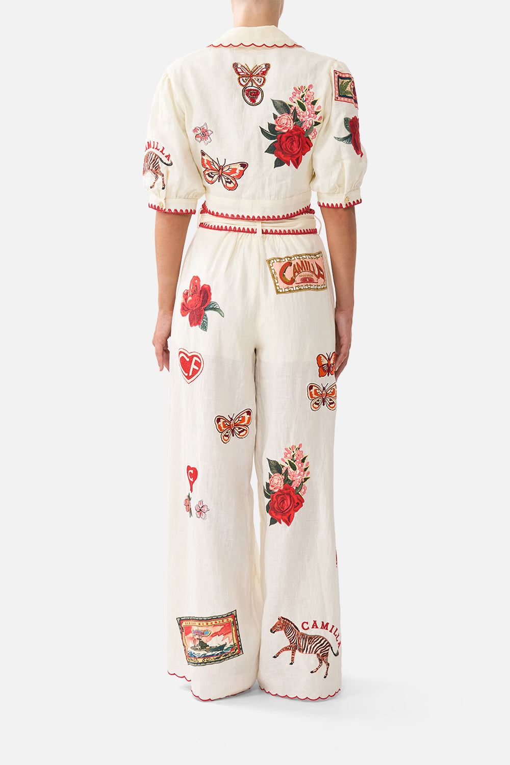 The CAMILLA SCARF BELT WIDE LEG PANT HIGH CLASS HOOKAH