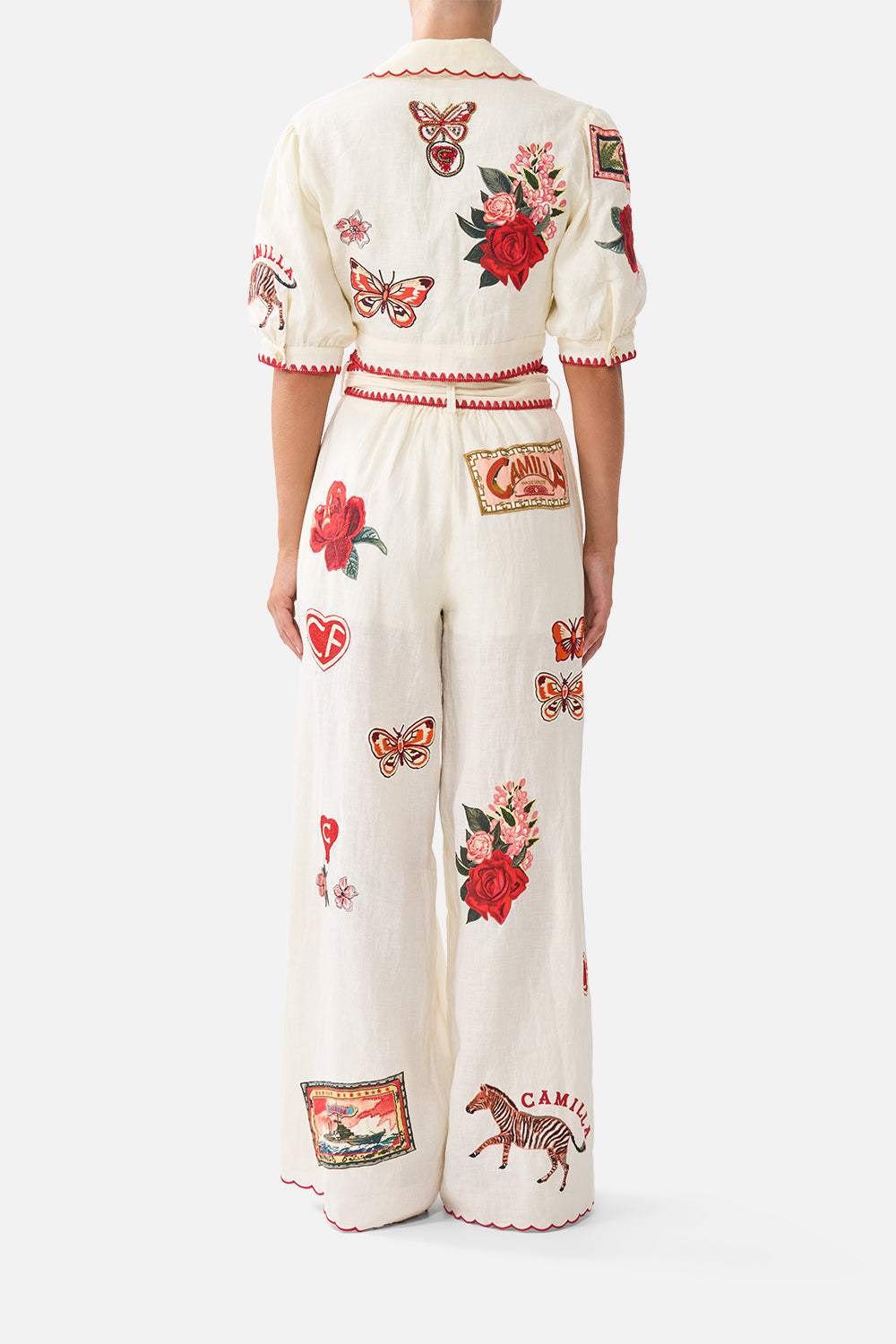 The CAMILLA CROPPED TOP WITH TIE FRONT HIGH CLASS HOOKAH