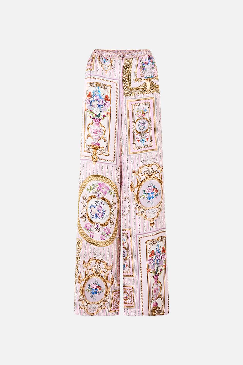 The CAMILLA BUTTON FRONT LOUNGE PANT PALATIAL PASTELS
