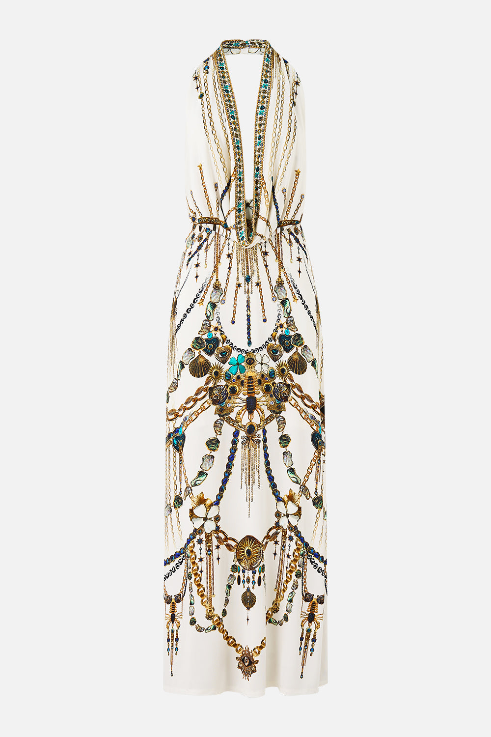 DEEP COWL PLUNGE DRESS CHAIN GANG