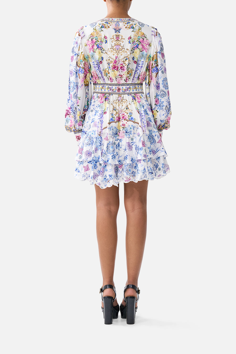 BUTTON FRONT FRILL DRESS ALL ABOUT THAT LACE