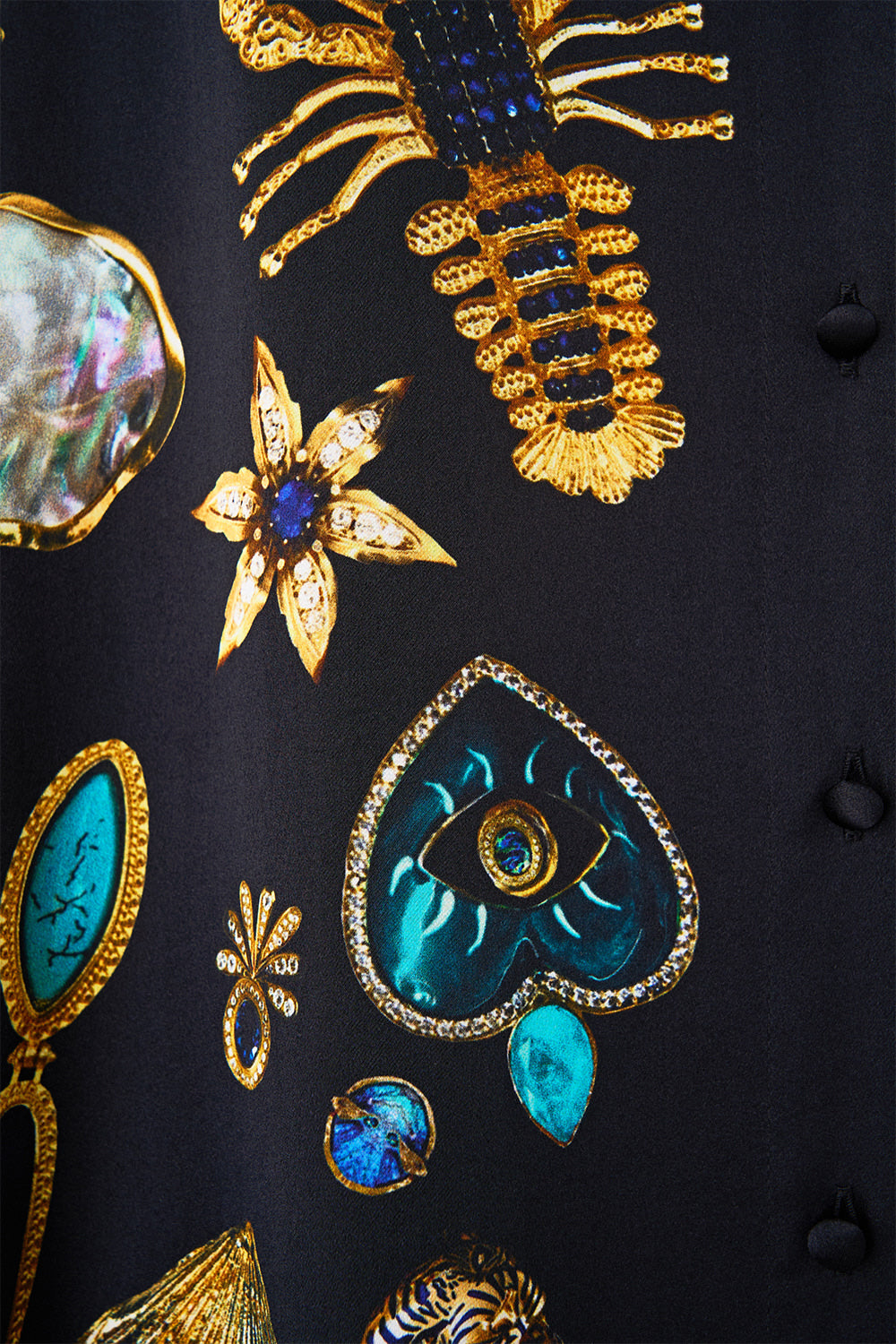 SHIRT DRESS WITH BACK BUTTON DETAIL AMULETS AND ALCHEMY