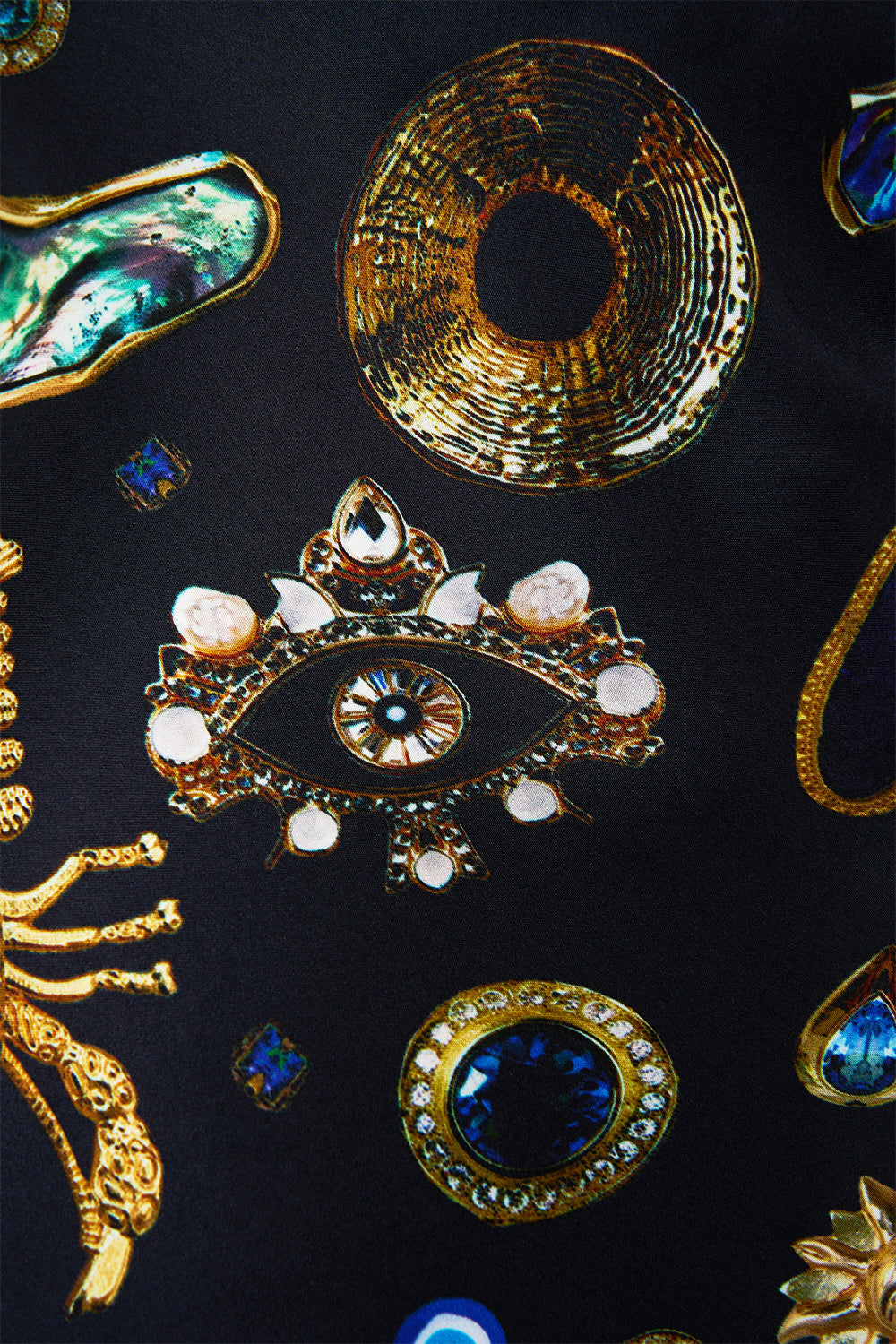 The CAMILLA CHAIN DETAIL BIAS CAMI AMULETS AND ALCHEMY