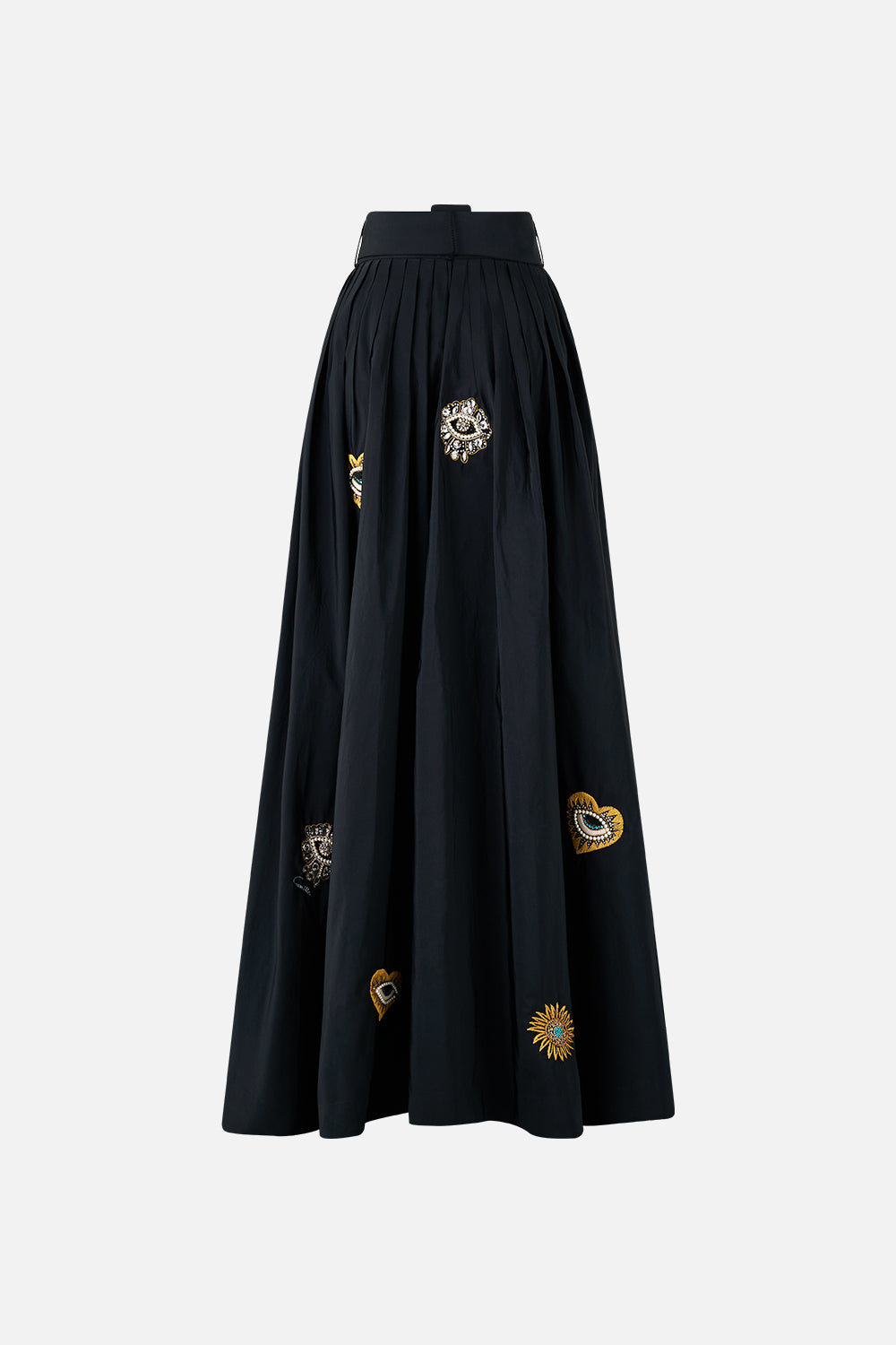 BELTED TAFFETA MAXI SKIRT AMULETS AND ALCHEMY