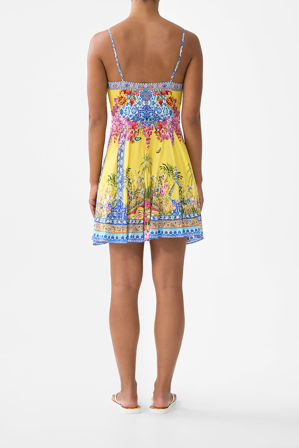 SHORT DRESS WITH TIE FRONT SULTANAHMET SUMMER