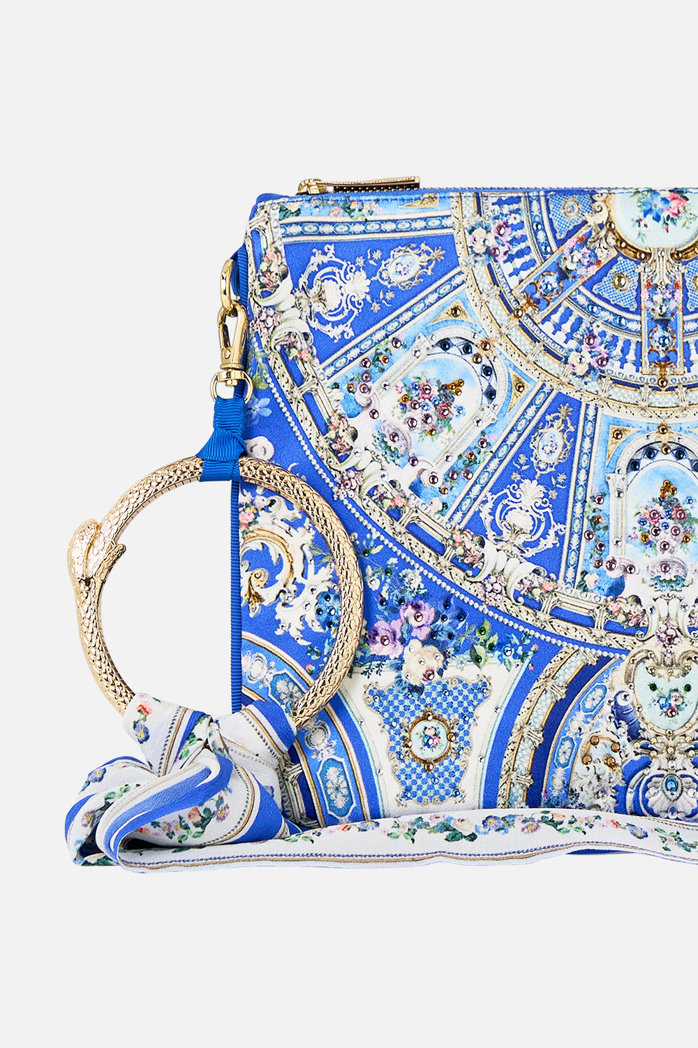 RING SCARF CLUTCH OTTOMAN OPULENCE