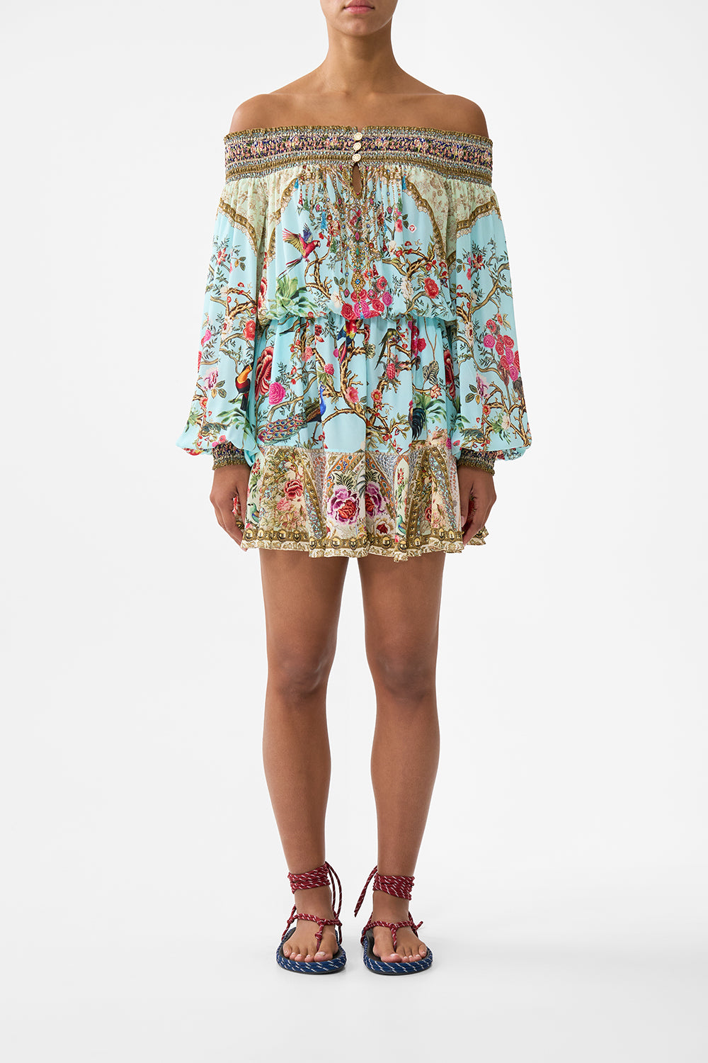 OFF SHOULDER SHORT DRESS SULTANS AND QUEENS
