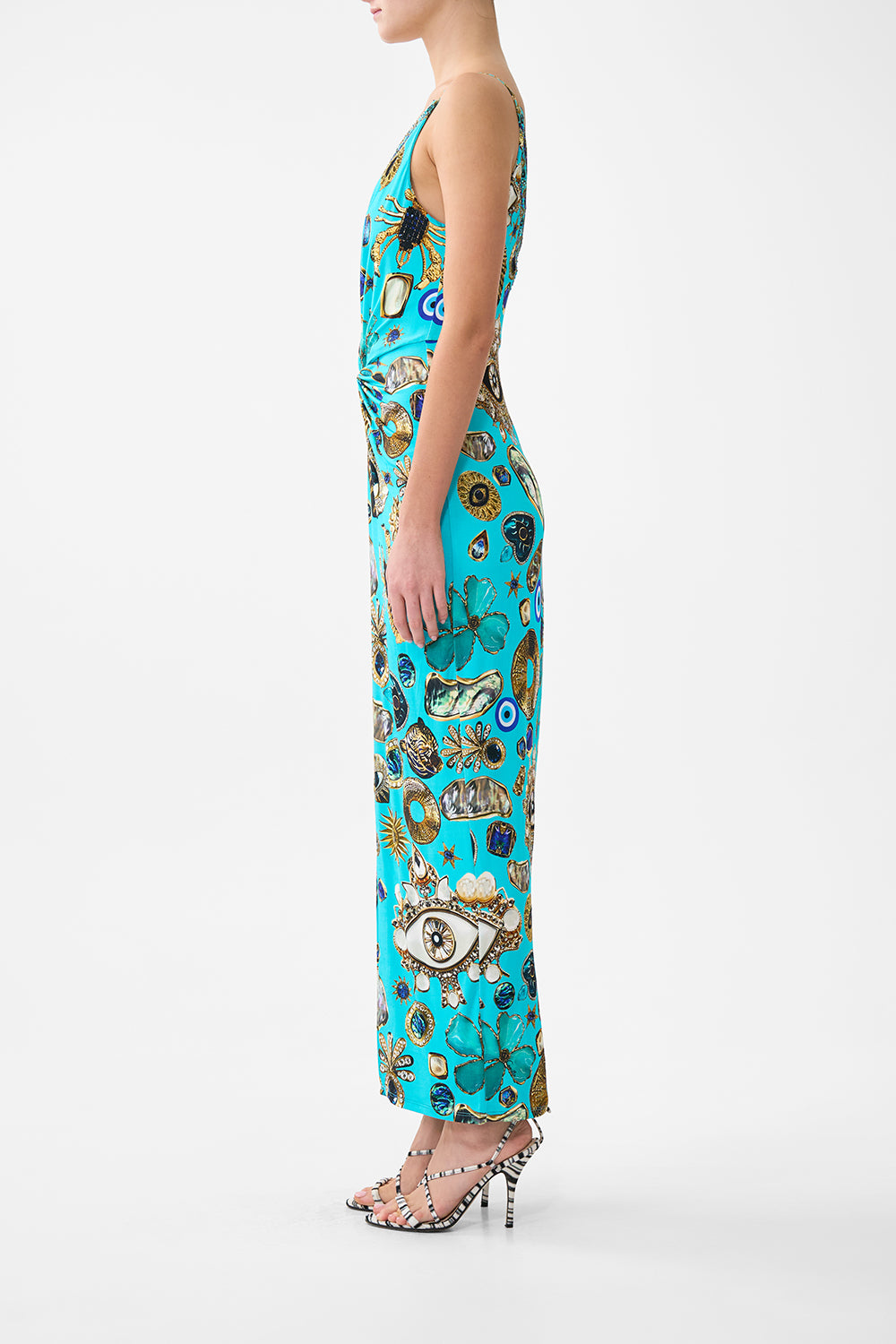 STRAPPY DRESS WITH TWIST FRONT TOTEMS AND TREASURES