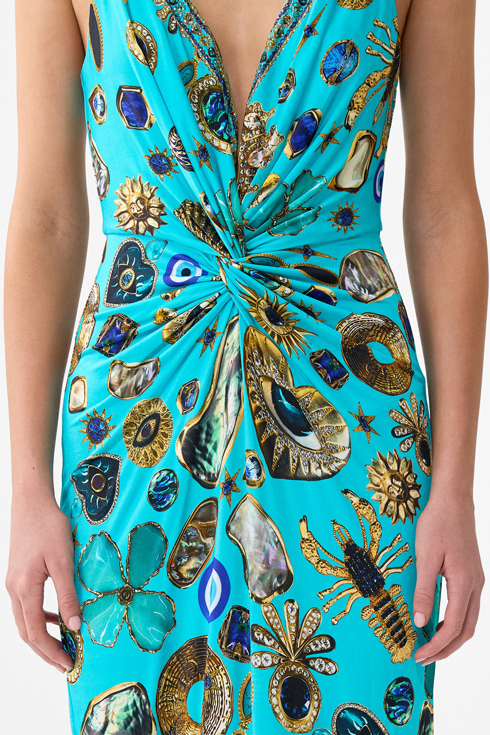 STRAPPY DRESS WITH TWIST FRONT TOTEMS AND TREASURES