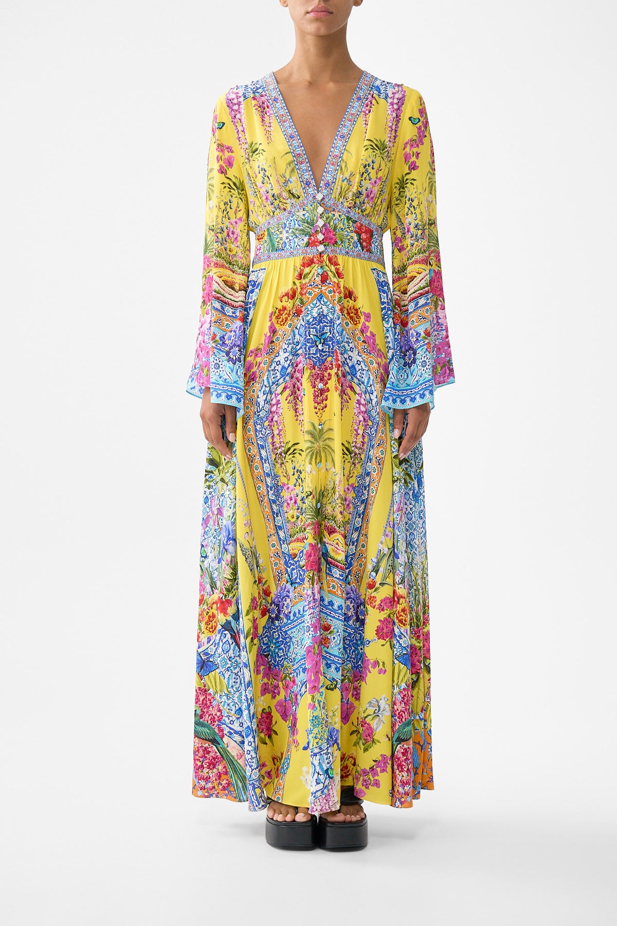 The CAMILLA KIMONO SLEEVE DRESS WITH SHIRRING DETAIL SULTANAHMET SUMMERSULTANAHMET SUMMER