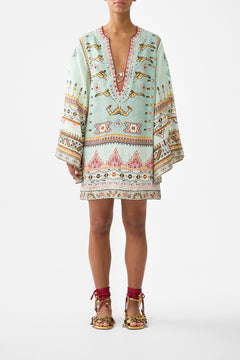 DEEP V-NECK HARDWARE SHORT KAFTAN LEGEND HAS IT