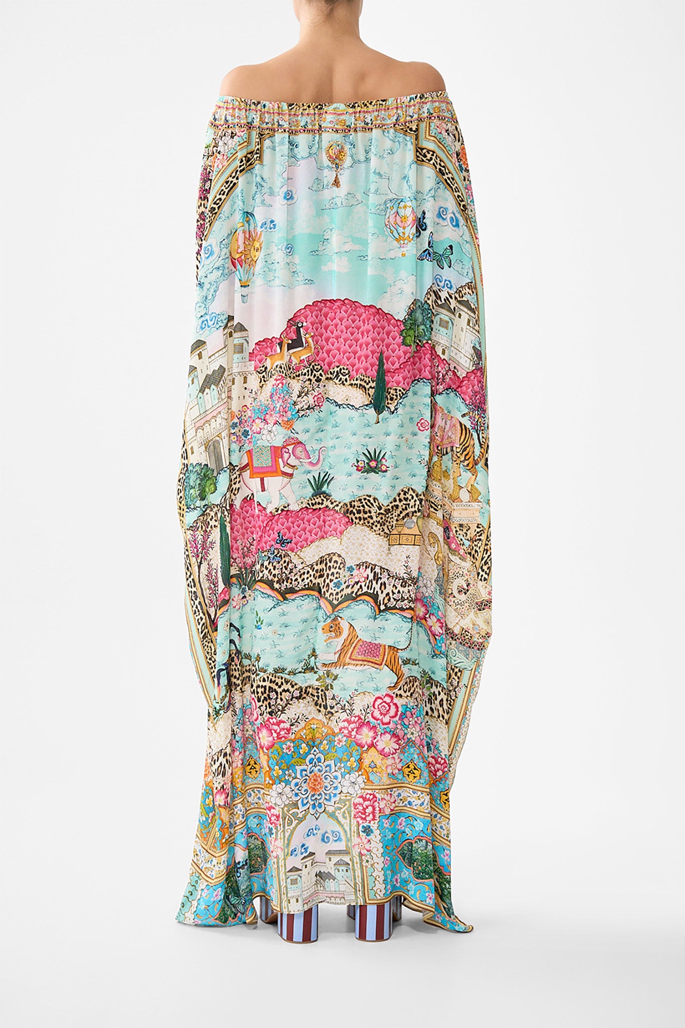 Miniature Moments Off Shoulder Kaftan | CAMILLA AU