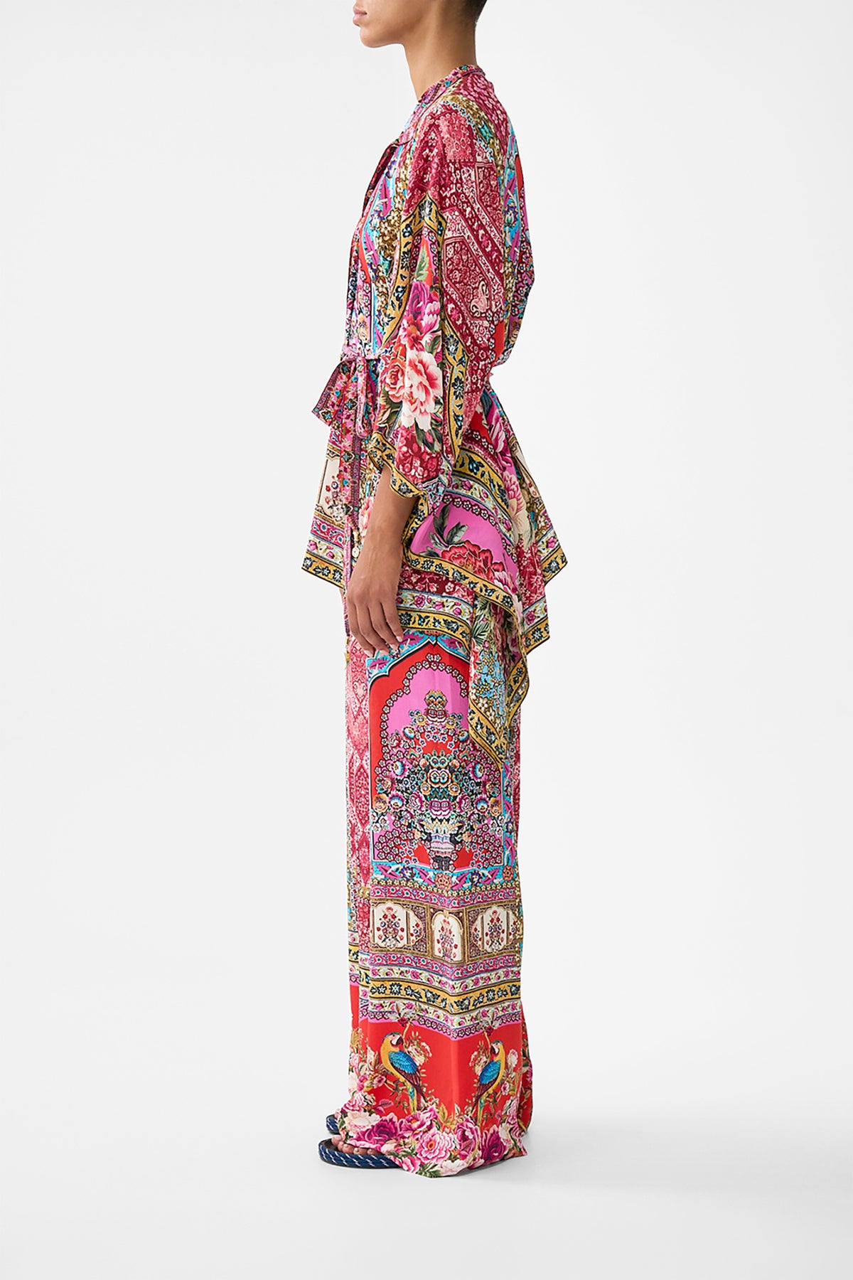 BUTTON THROUGH SCARF BLOUSE HEIRLOOM EMPIRE