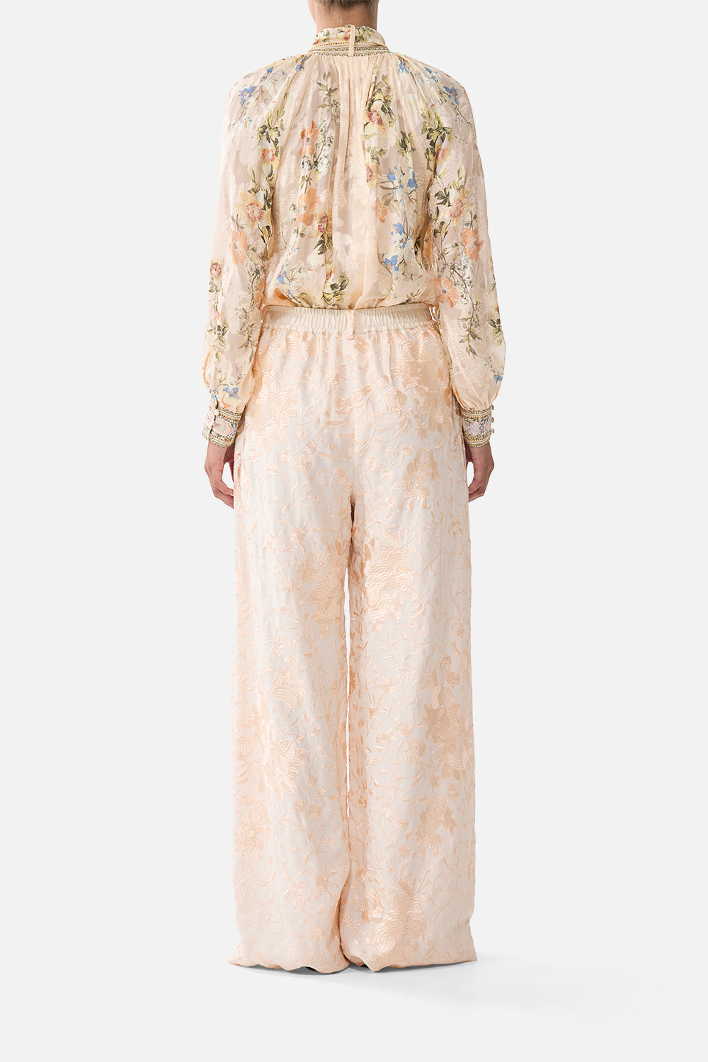 DETACHABLE PUSSY BOW RAGLAN BLOUSE TWILIGHT IN ISTANBUL