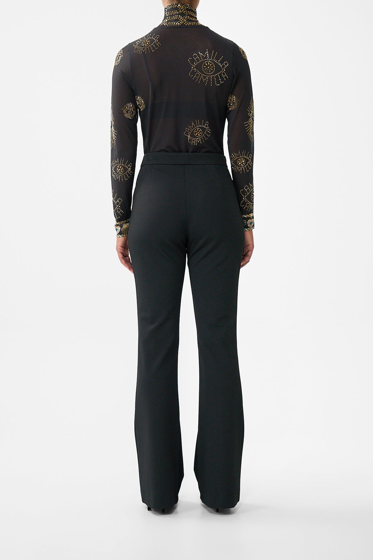 The CAMILLA MID RISE FIT AND FLARE TROUSER AMULETS AND ALCHEMY