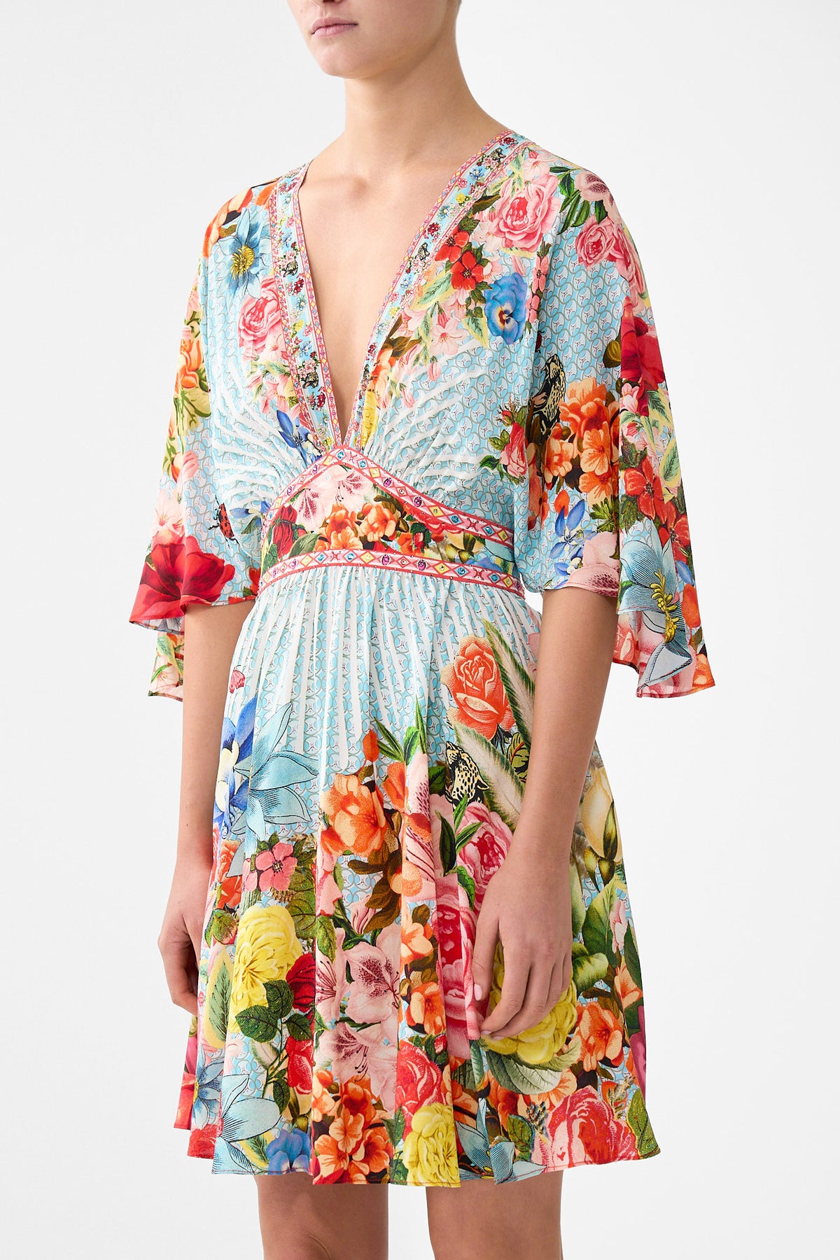 The CAMILLA SHORT WAISTED DRESS PAPERS AND CURIOUS CAPERS