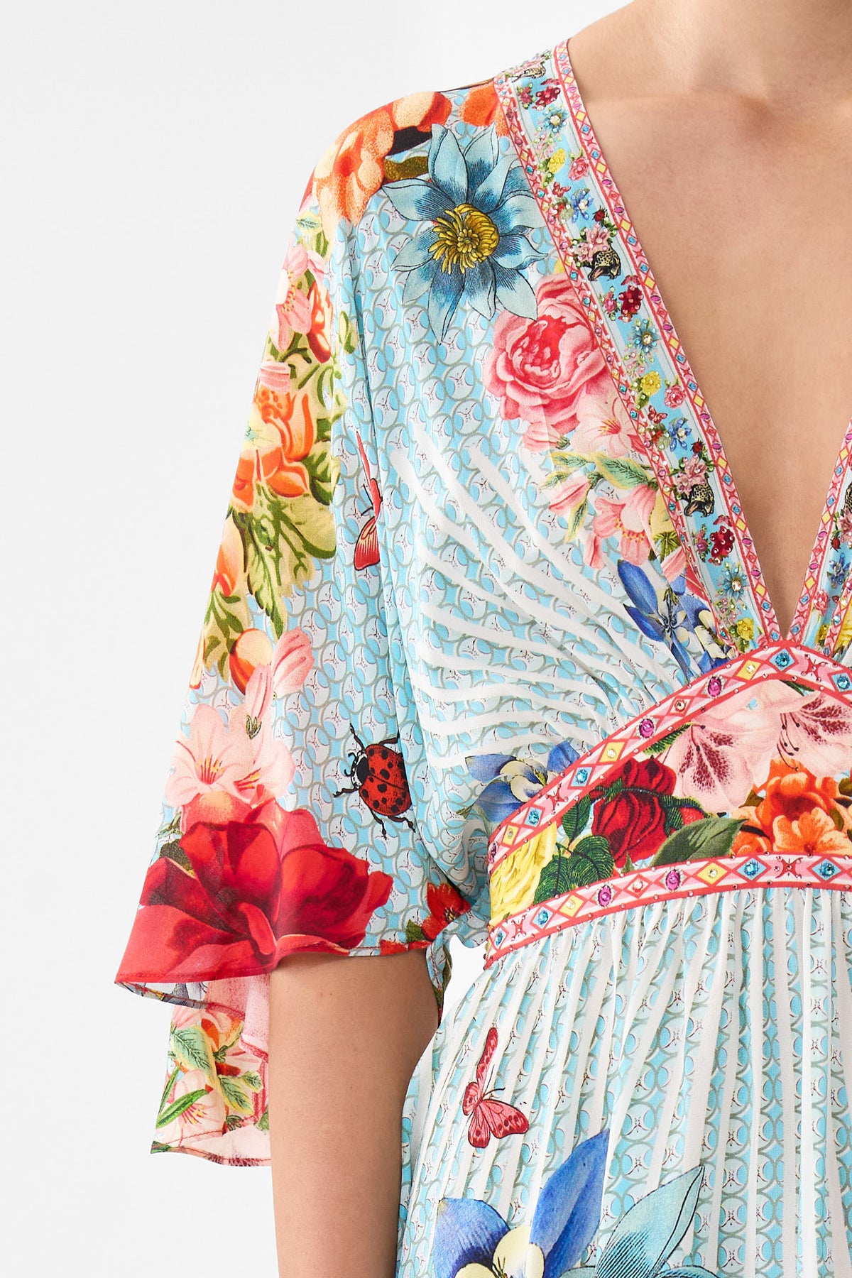 The CAMILLA SHORT WAISTED DRESS PAPERS AND CURIOUS CAPERS