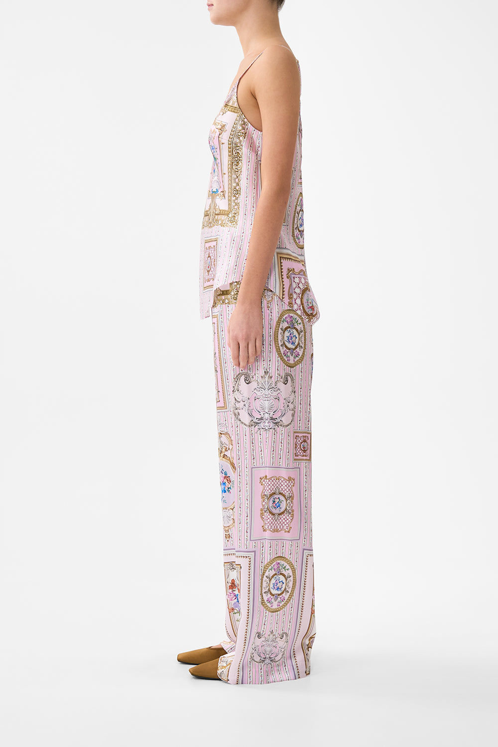 The CAMILLA V-NECK BIAS CAMI PALATIAL PASTELS