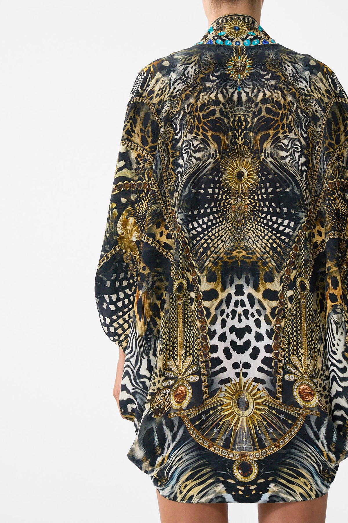 The CAMILLA OPEN FRONT CARDI CAPE FELINE FOLKLORE