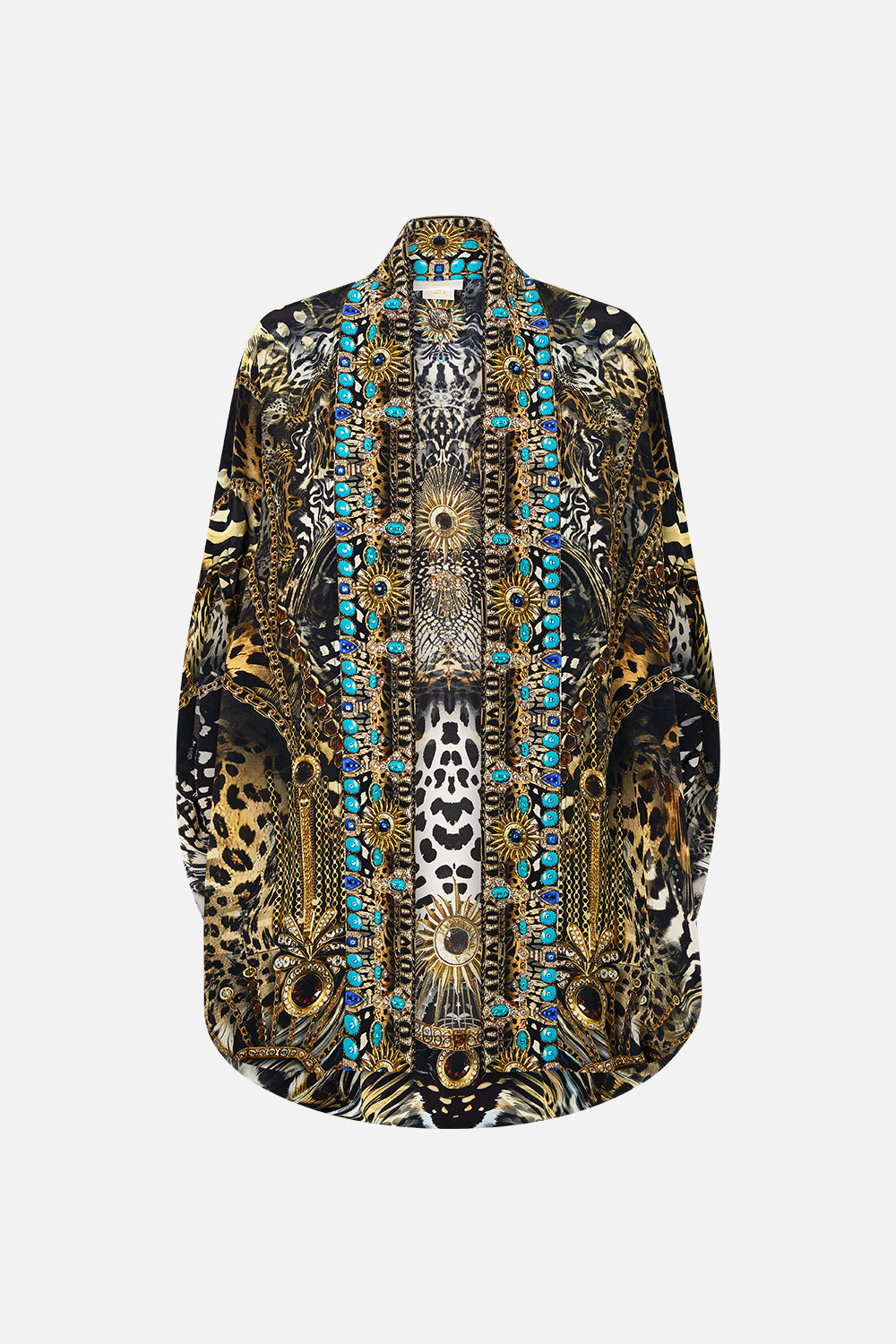 The CAMILLA OPEN FRONT CARDI CAPE FELINE FOLKLORE