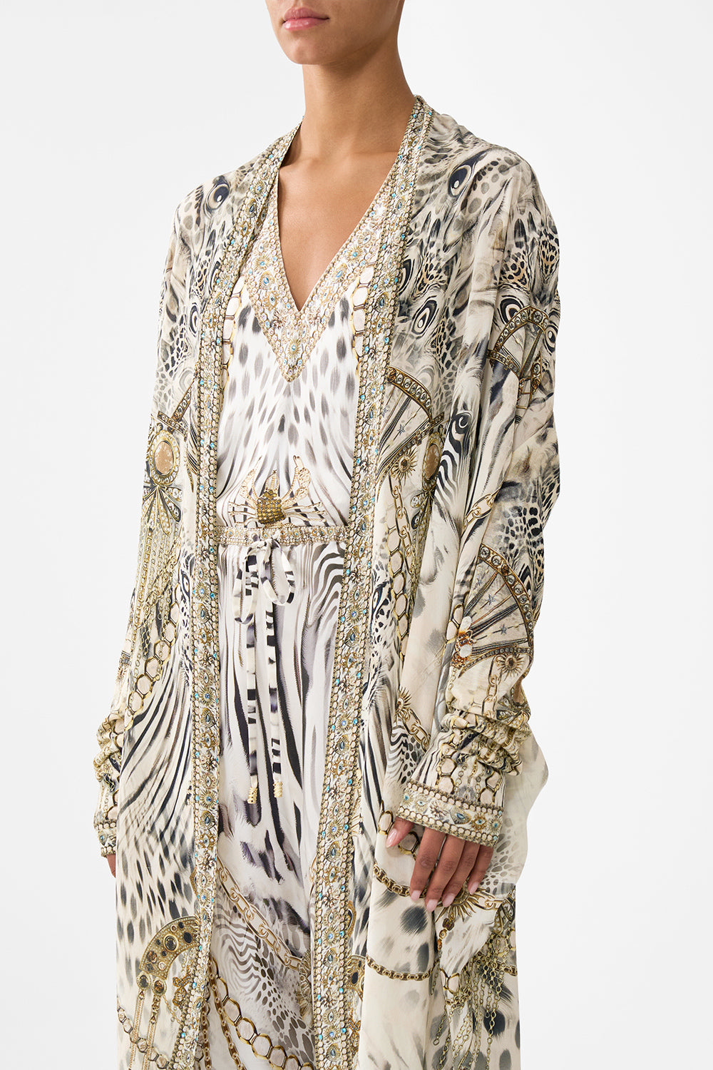 LONG CASUAL JACKET WITH POCKETS LADY LIONHEART