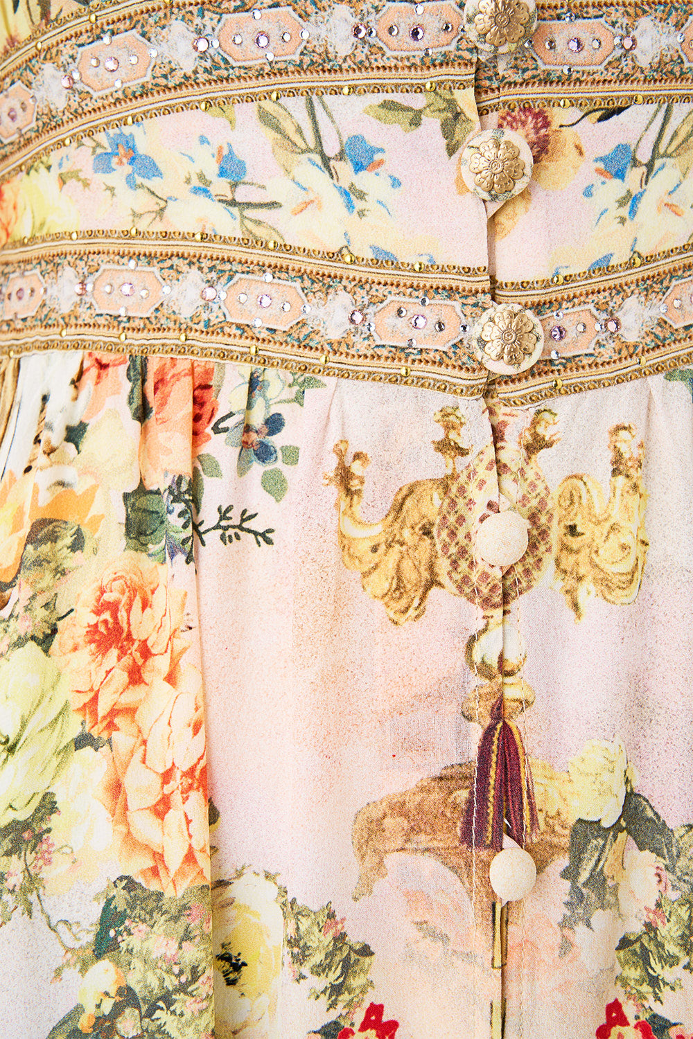 LONG BUTTON FRONT DRESS TWILIGHT IN ISTANBUL