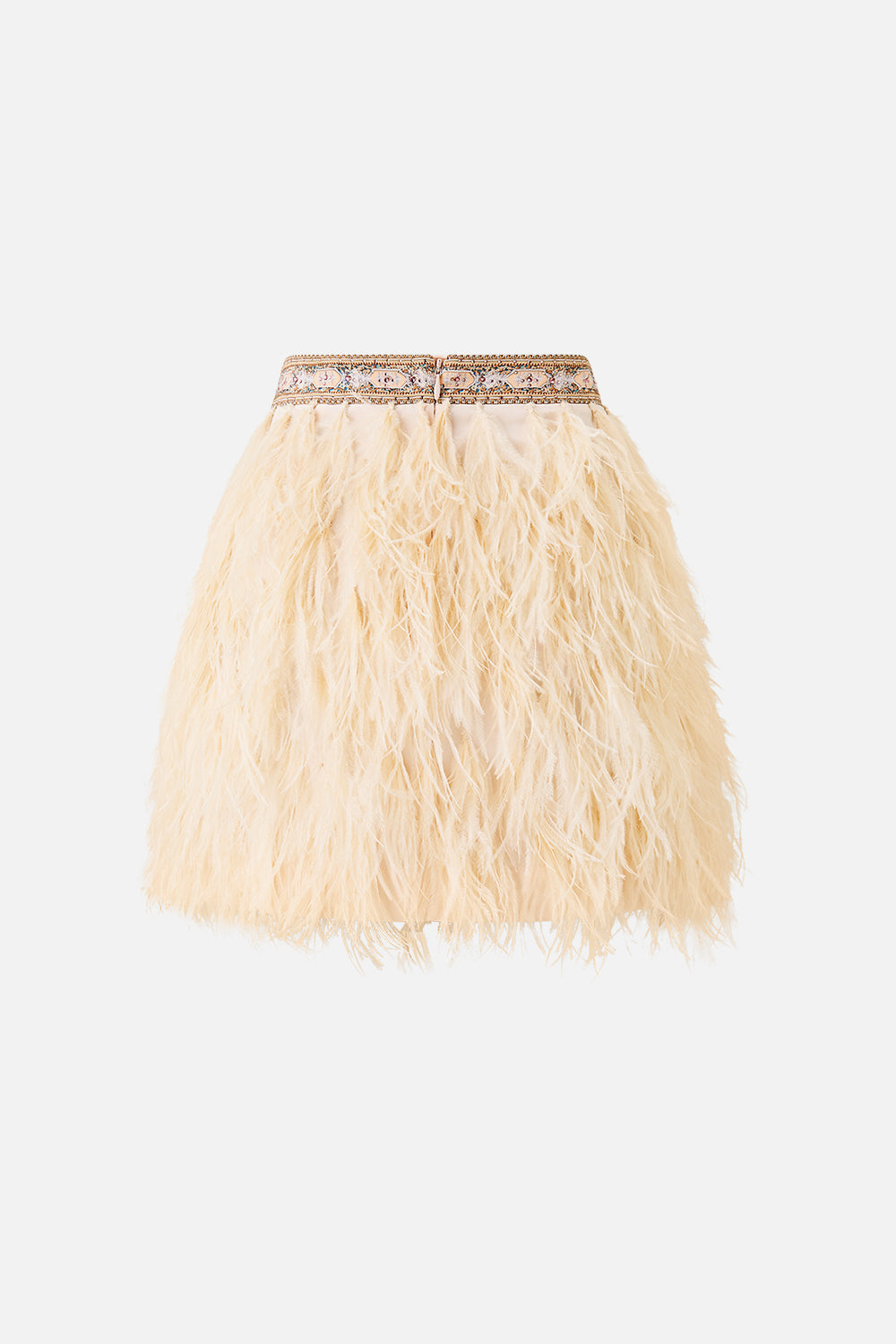 The CAMILLA FEATHER MINI SKIRT TWILIGHT IN ISTANBUL