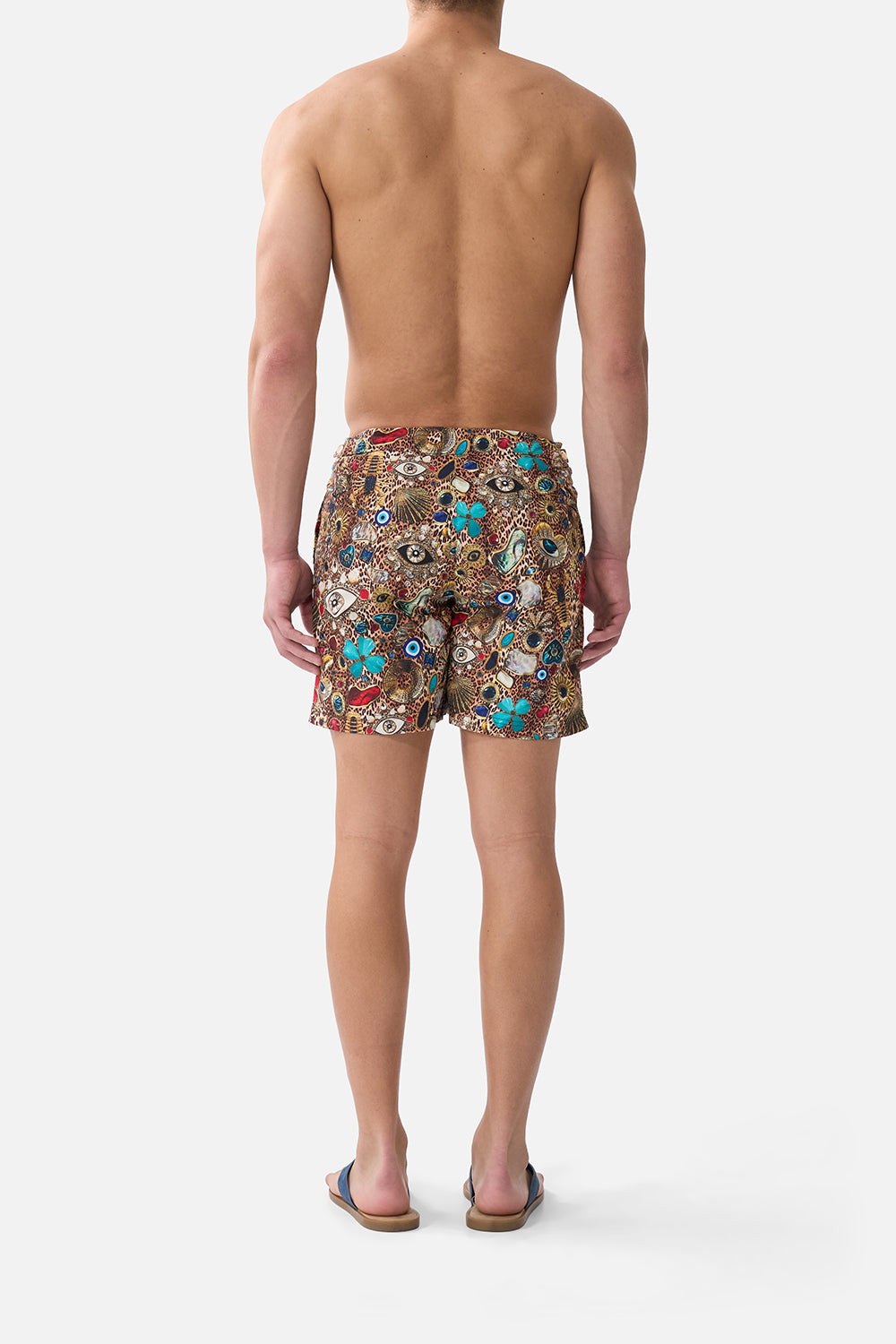 The CAMILLA MID LENGTH BOARDSHORT WITH FIXED WAIST NAZAR NIRVANA