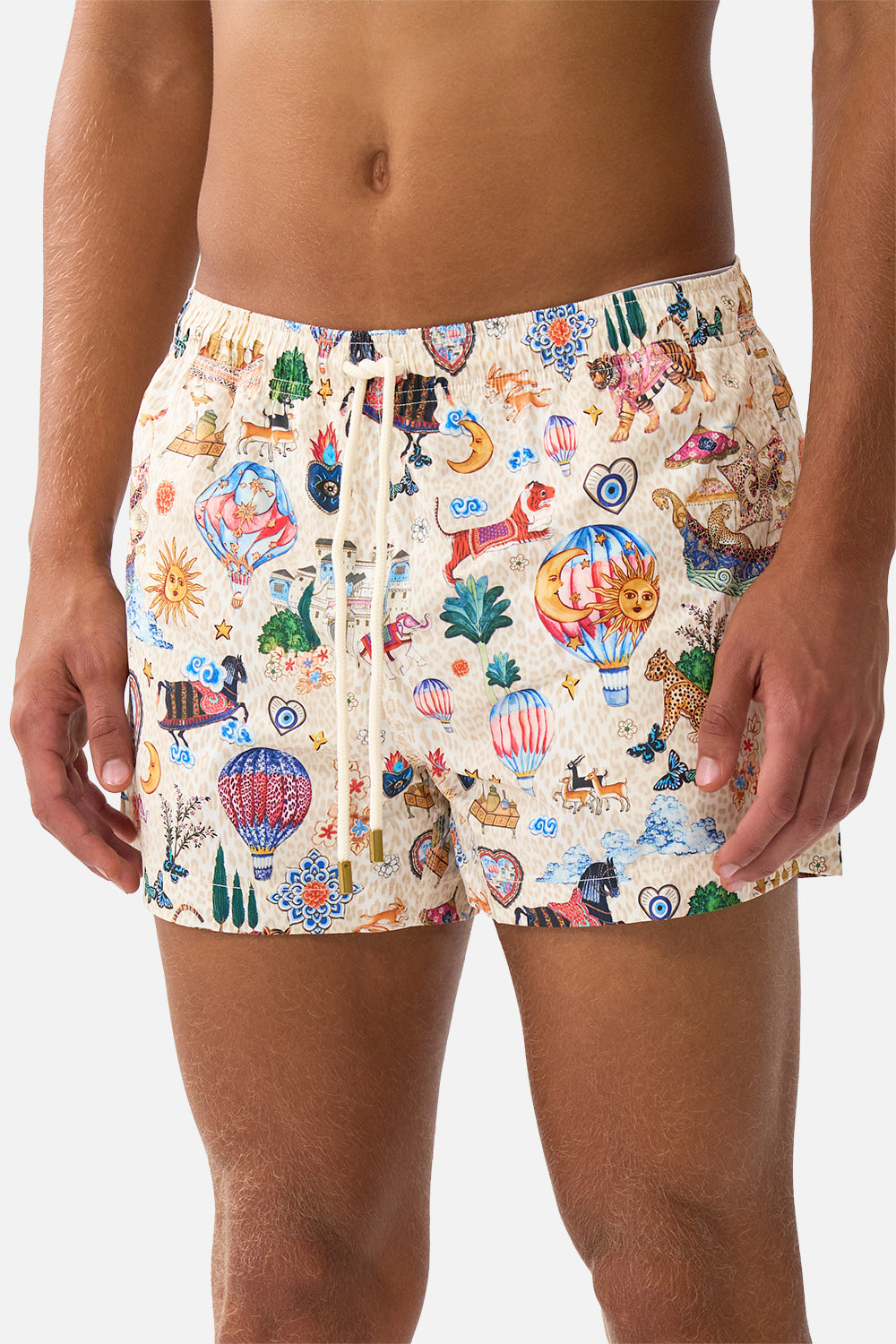The CAMILLA SHORT LENGTH BOARDSHORT WITH ELASTIC WAIST KAPADOKYA KITSCH