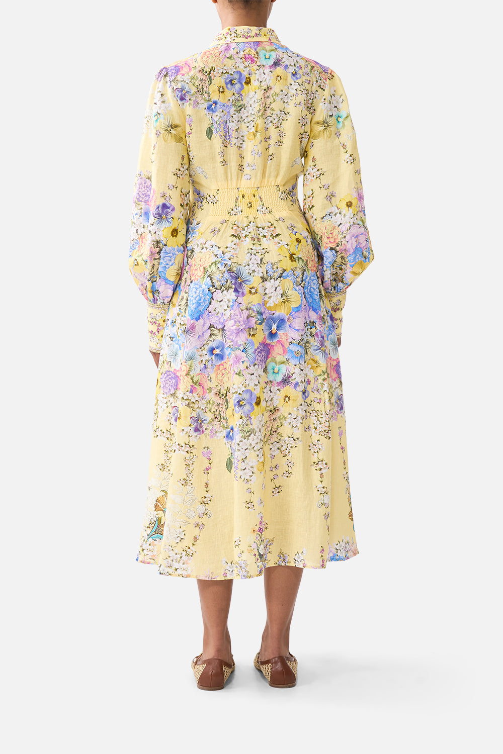 WAIST TIE SHIRT DRESS DARLING BUDS