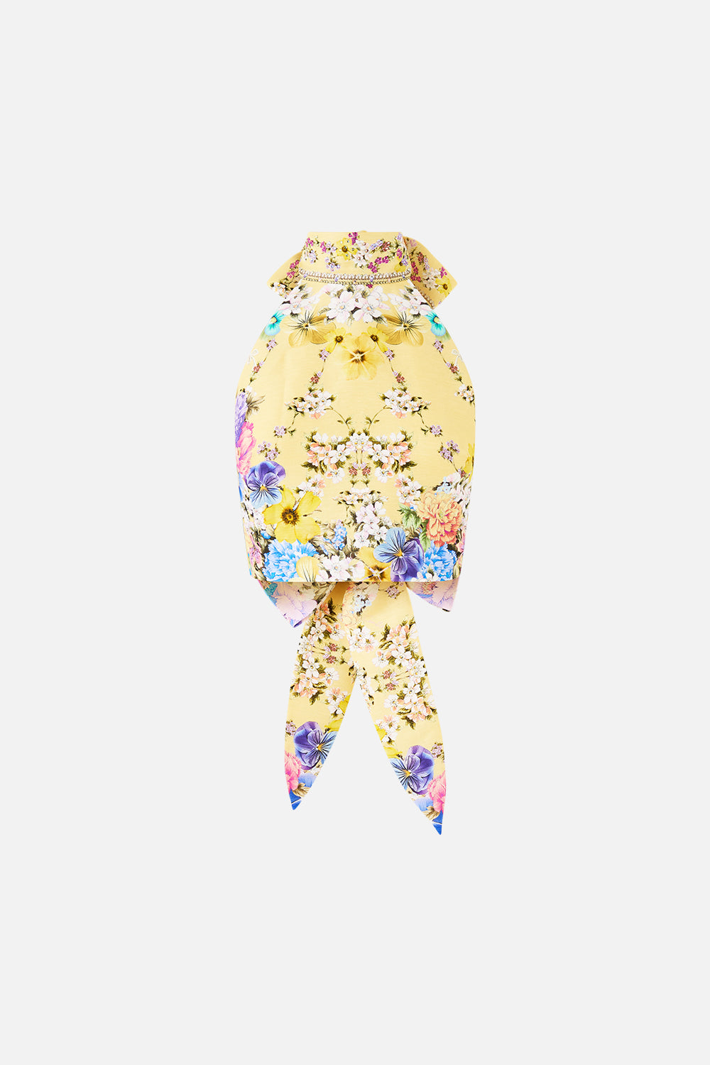 The CAMILLA HALTER TIE BACK TOP DARLING BUDS