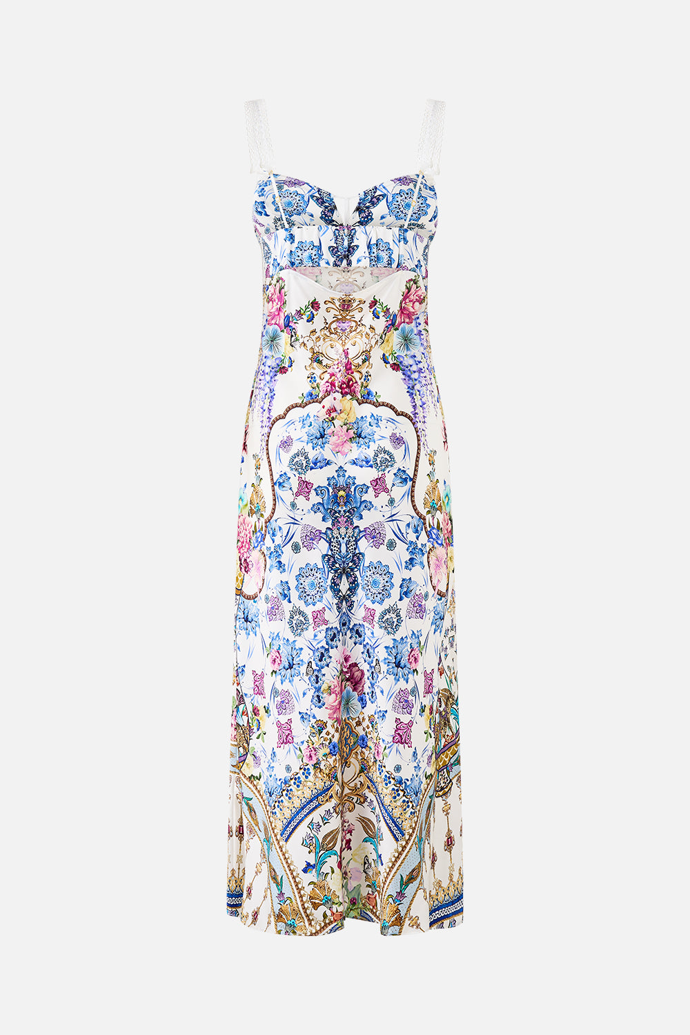 GATHERED BODICE BIAS DRESS ALL ABOUT THAT LACE