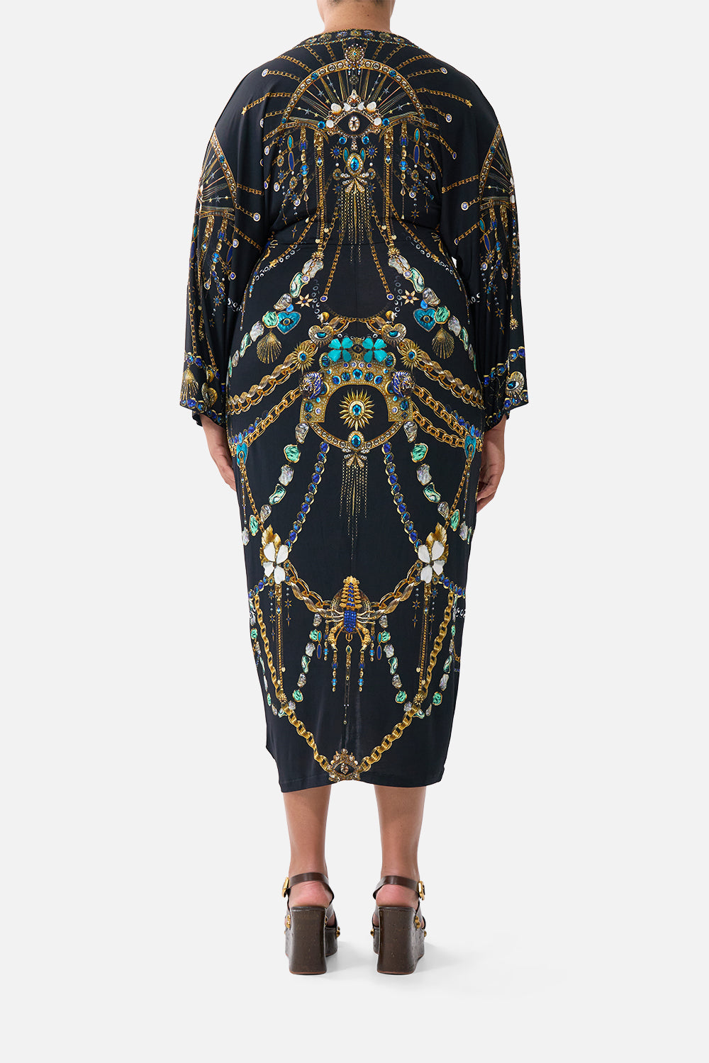 LONG SPLIT FRONT TWIST DRESS AMULETS AND ALCHEMY
