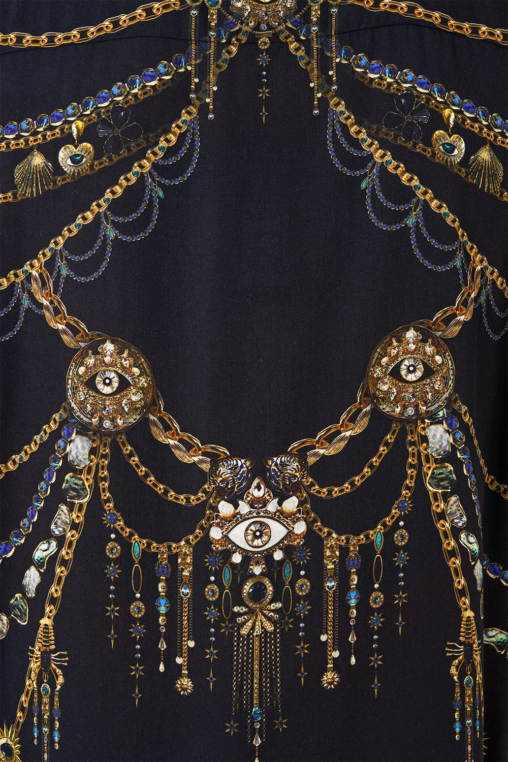 The CAMILLA SHORT SLEEVE CAMP COLLARED SHIRT AMULETS AND ALCHEMY