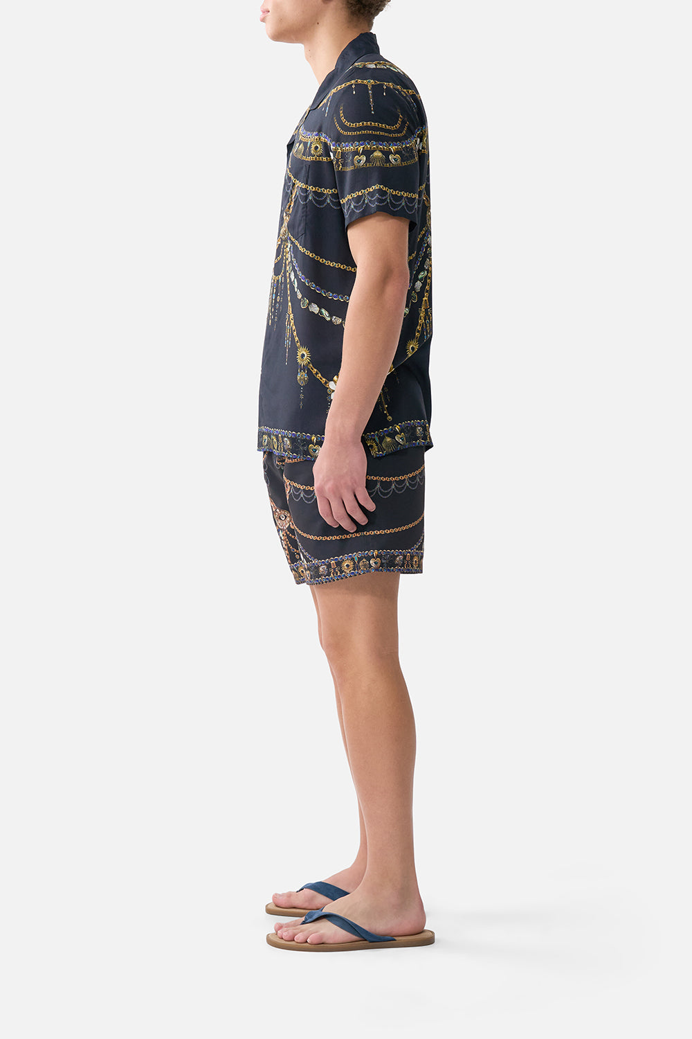 The CAMILLA SHORT SLEEVE CAMP COLLARED SHIRT AMULETS AND ALCHEMY