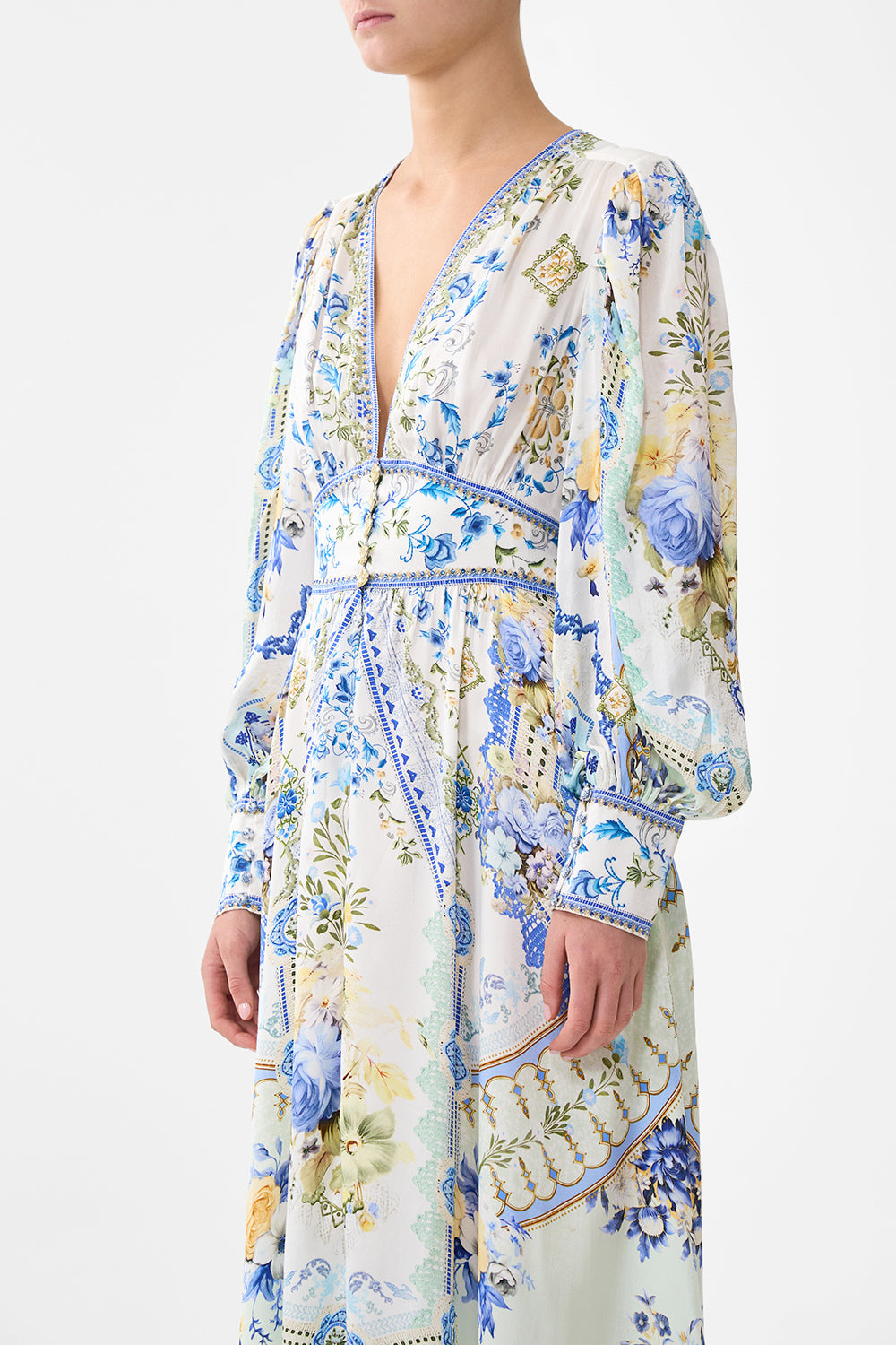 The CAMILLA SHAPED WAISTBAND DRESS WITH GATHERED SLEEVES MY HOMESPUN HEART