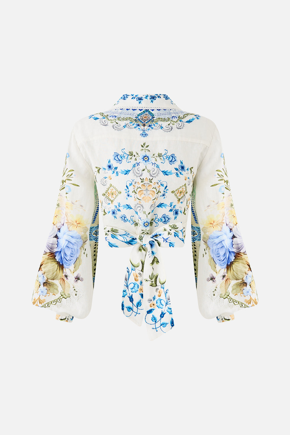 CROPPED WRAP SHIRT MY HOMESPUN HEART