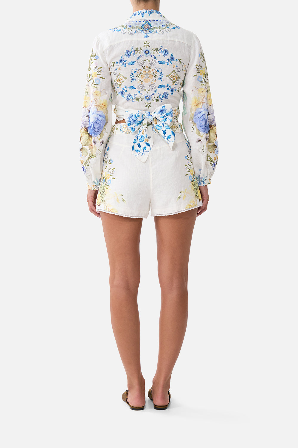 CROPPED WRAP SHIRT MY HOMESPUN HEART