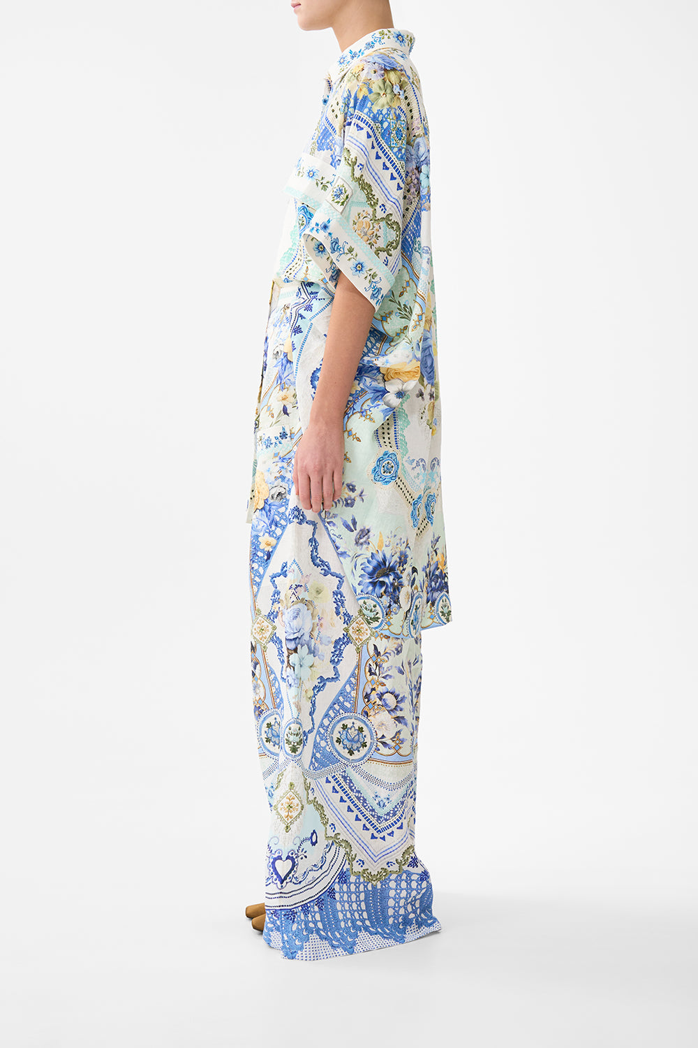 The CAMILLA WIDE LEG TROUSER WITH FRONT POCKETS MY HOMESPUN HEART