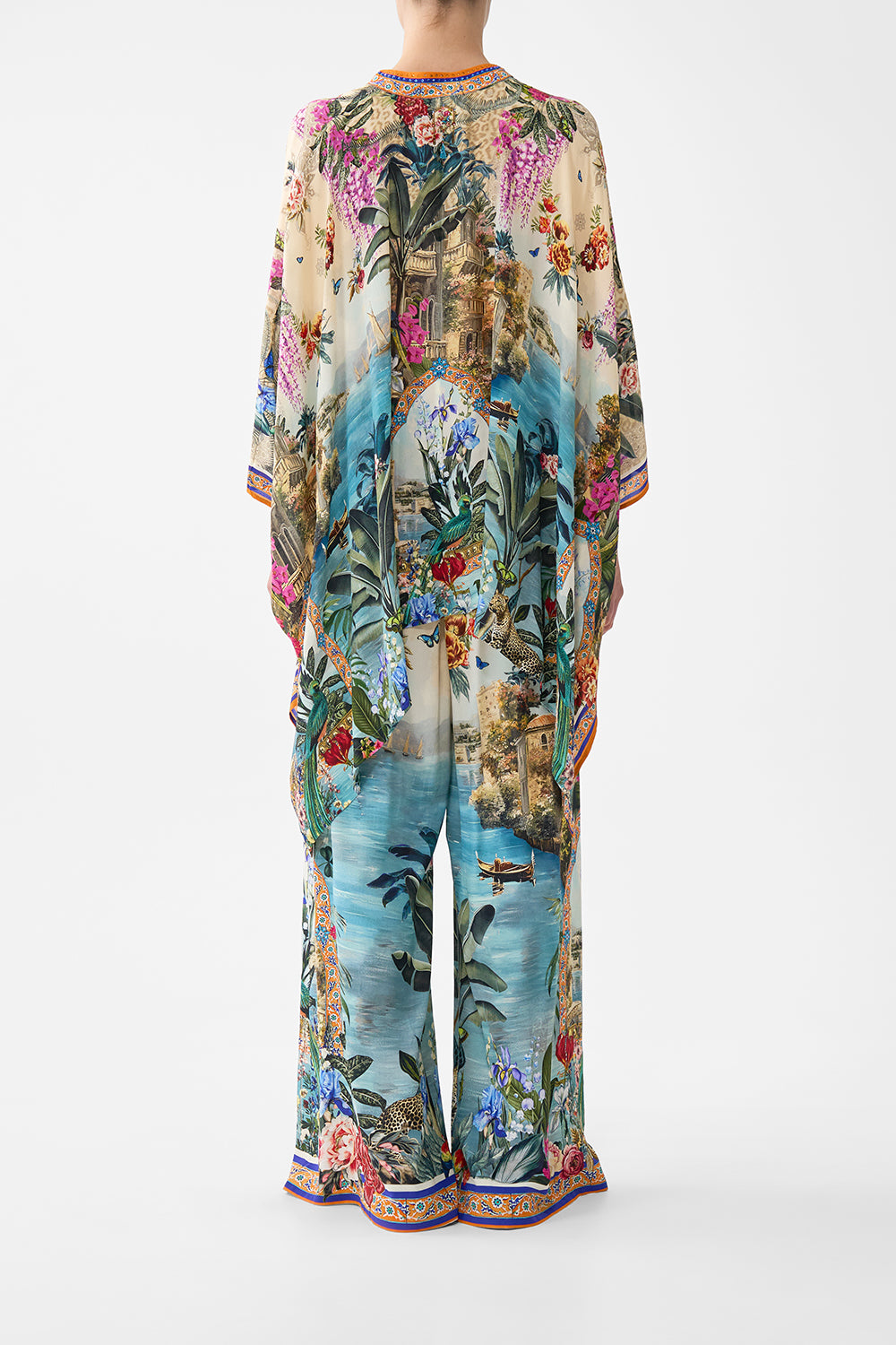 TUCK FRONT PANT BODRUM BOTANICALS