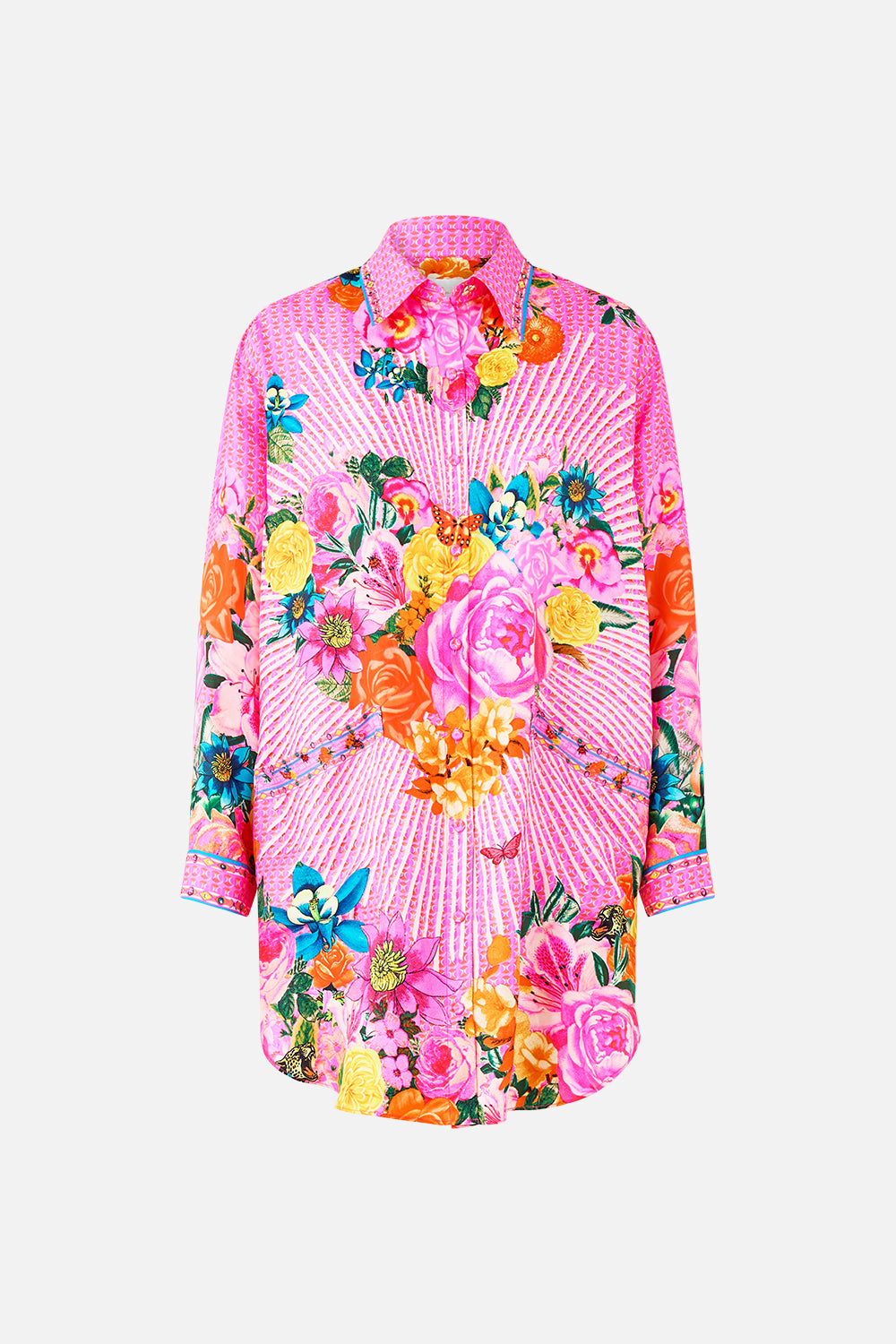 The CAMILLA SHIRT TUNIC WITH POCKETS ILLUSTRATION NATION