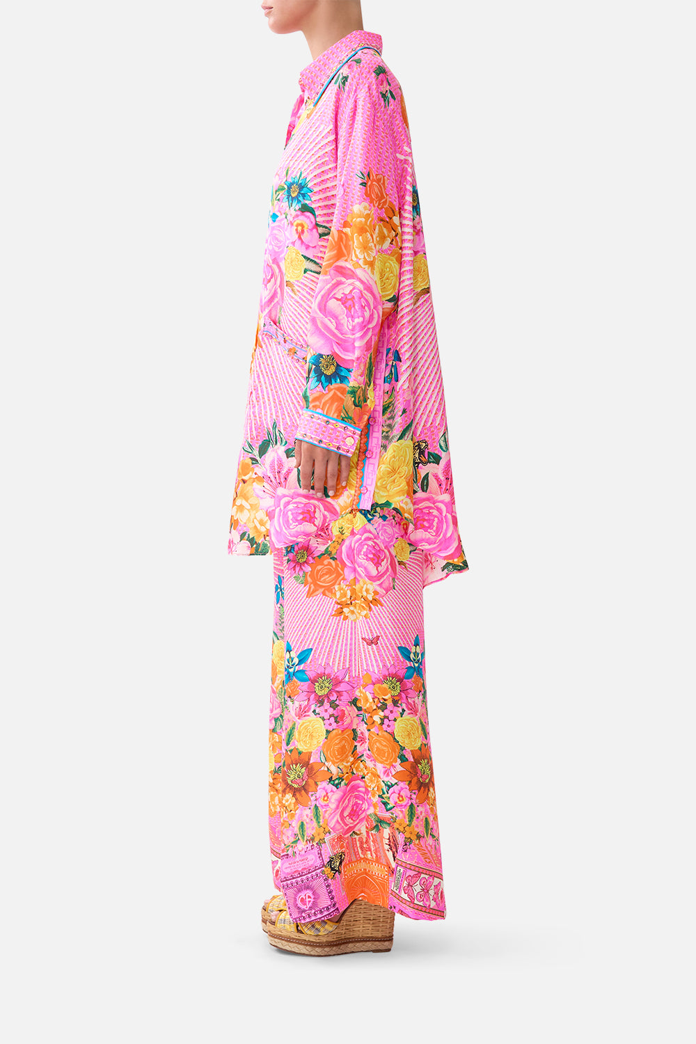 The CAMILLA SHIRT TUNIC WITH POCKETS ILLUSTRATION NATION